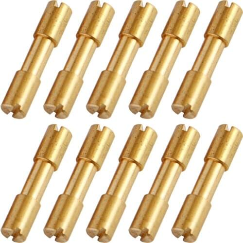 10pcs/lot Brass Corby Bolts Fastener DIY Knife Handle Screws Bolts Tactics Lock Rivet Knife Shaft Fastener