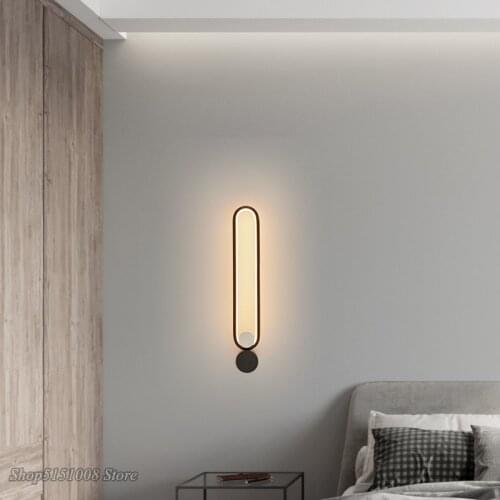 Nordic minimalist LED Wall Lamp modern living room bedroom wall light creative corridor wall Sconce Home Decor Lighting Fixtures