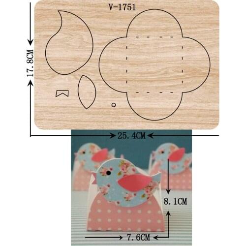New Candy box wooden dies cutting dies for scrapbooking Multiple sizes V-1751