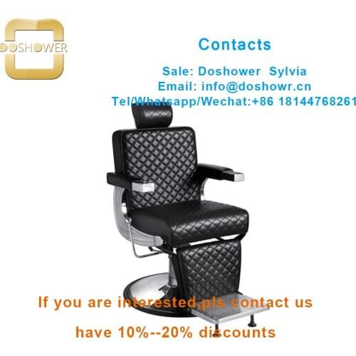 Barber chair heavy duty with salon trolleys lockable for hair styling salon stool