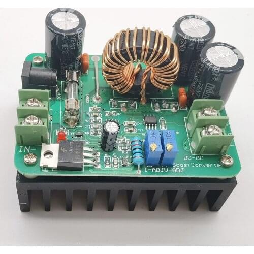 DC/DC Boost Converter 10-60V to 12-80V Step-up Voltage Regulator 600W Auto Power Supply Transformer Adjustable Output Volt Contr