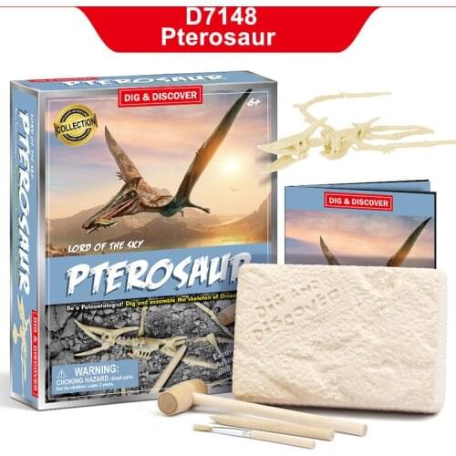 Archaeological Excavation Jurassic Animal Model Skeleton Simulation Dinosaur Toy Puzzle Assembly Archaeological Excavation Toys