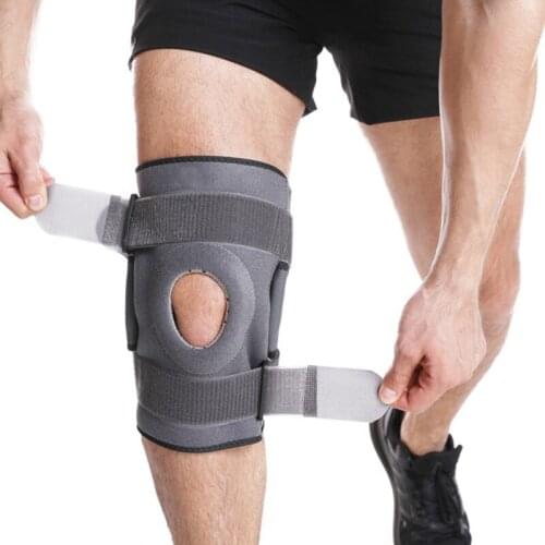 Hinged Knee Brace Adjustable Strap Open Patella Support Wrap For Women Men Compression For ACL MCL Torn Meniscus Ligament sport