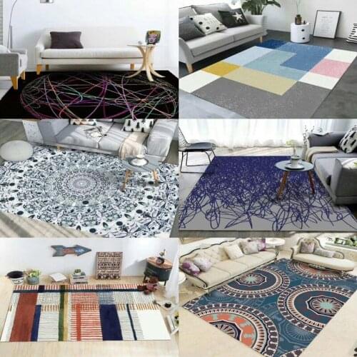 Nordic Modern style carpet Art abstract water ink living room carpets bedroom Full spread Rugs Home decor large size floor Mat