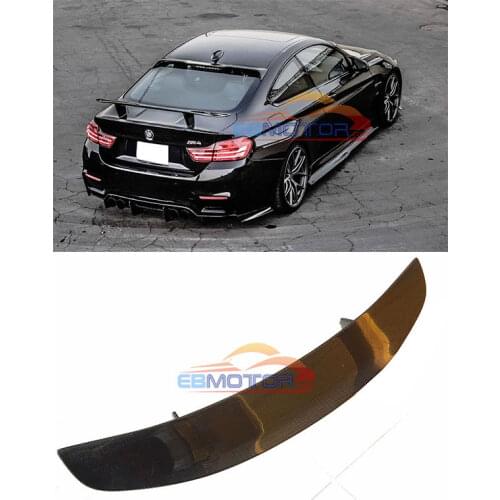 GT Real carbon fiber rear spoiler trunk lip auto boot wing spoiler for BMW F82 M4 coupe 2014up B457