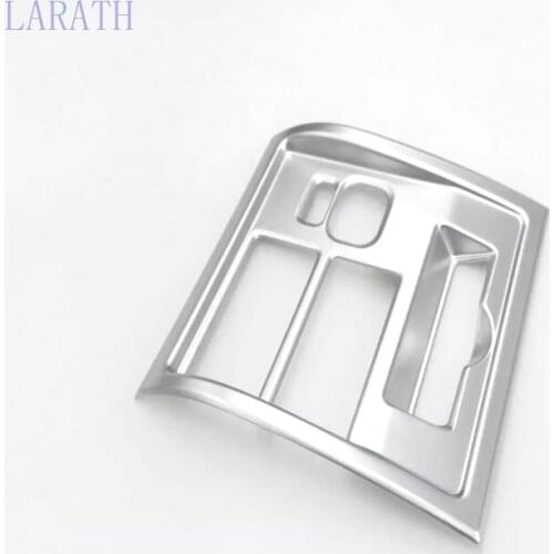 2pcs ABS Chrome Left Hand Drive Interior Dashboard Console Bottom Button Switch Cover Trim For Land Cruiser LC200 2016