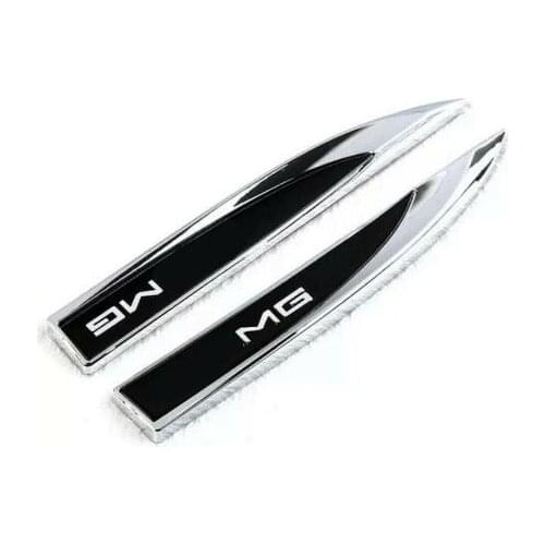 2x fit for Black Fender Badges Side Wing Metal Sticker Badge Logo