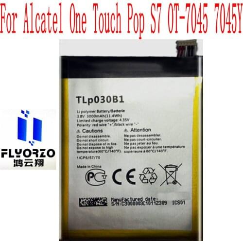 High Quality 3000mAh TLp030B1 Battery For Alcatel One Touch Pop S7 OT-7045 7045Y Mobile Phone