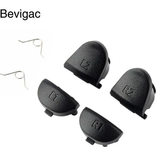 Bevigac 6Pcs Button Trigger Thumb Stick Joypad Key Accessory Bundle Kit for Sony PlayStation 4 Play Station PS4 PS 4 Controller