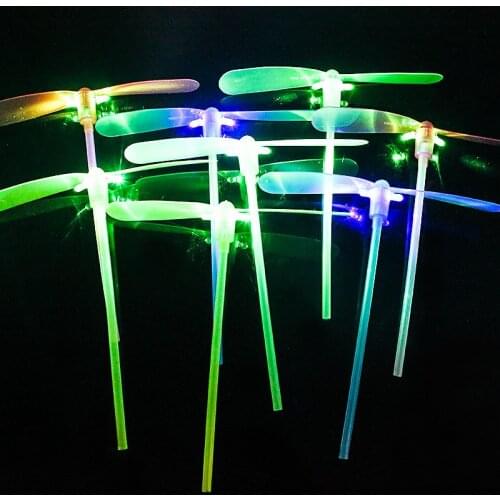 2pc Large luminous colorful bamboo dragonfly flying toy flying fairy hot selling childrens toys