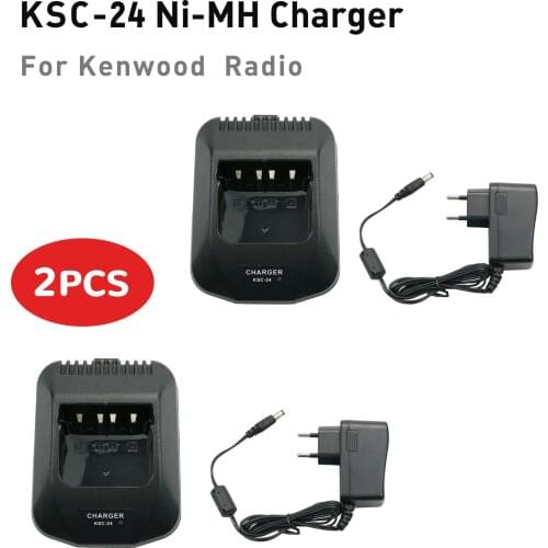 2Pcs KSC-24 Rapid Quick Battery Charger for Kenwood Radio TK-270 TK-272 TK-280 TK-290 TK-360 TK-370 TK-372 TK-380 TK-390 TK-270