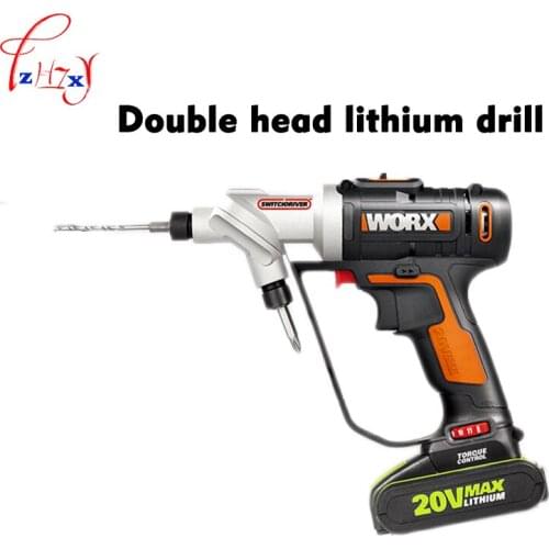20V Electric Screwdriver Double-head Lithium Electric Drill WX176 Quickly Switch The Charging Screwdriver 1PC