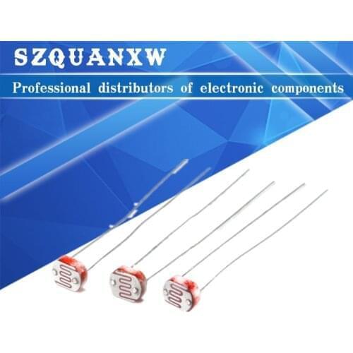 50pcs 5 values * 10pcs LDR Photo Light Sensitive Resistor Photoelectric Photoresistor Kit for 5516 5528 5537 5539 5549