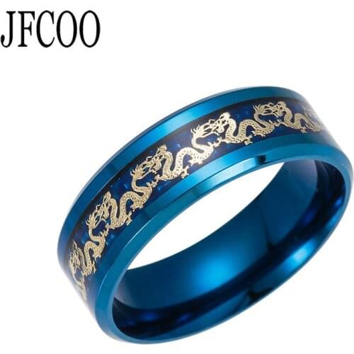 Золотые кольца для мужчин JFCOO China At AliExpress