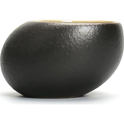 Ceramic Vintage Tea Cup Handmade Kung Fu Teacup Household Heat Resistance Tea Master Cup Antique Drinkware For Home Decor