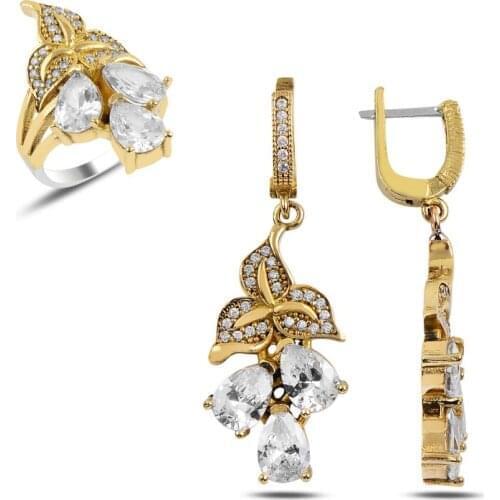 Silver 925 Sterling Zircon Cubic Zirconia Authentic Set