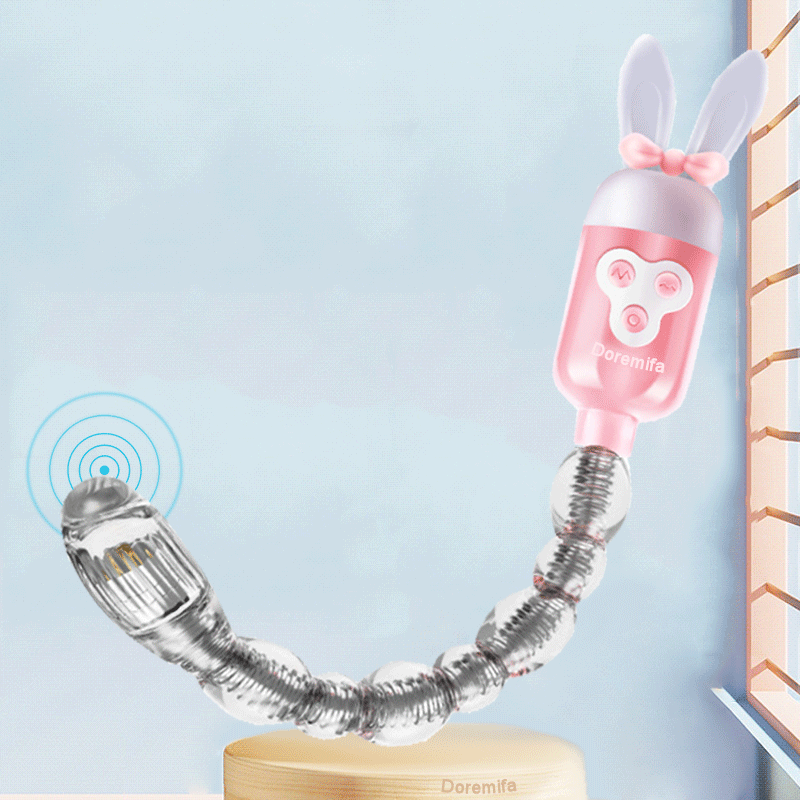 Rabbit Silicone Anal Bead Vibrator Sex Toys for Men and Women Prostate Massager Anal Plug Extender Anal Toys Gay Adult Products