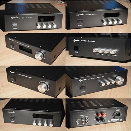 KYYSLB 255*214*73MM A94 Amplifier Chassis House Enclosure DIY Box Amplifier Case Shell with Knob RCA and Binding Posts Switch