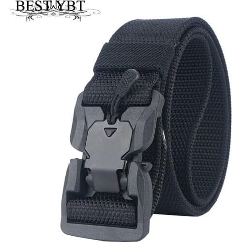 Best YBT Men Nylon Belt Plastic Hasp Buckle Belt New Military Equipment Combat Tactical Army Training Elastic High Quality Belt