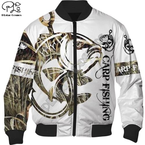 PLstar Cosmos Fishing 3D Printed 2021 New Fashion Men Bomber Jacket Hip Hop Unisex Casual Windbreaker Drop Shipping Style-F46