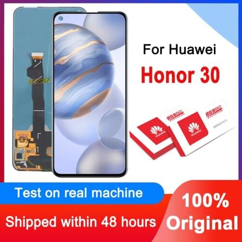 Original 6.53'' Display For Huawei Honor 30 BMH-AN10 LCD Display Touch Screen Digitizer Assembly For Huawei Nova 7 Replacement