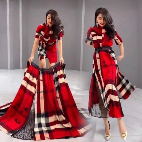 Timis Li 2021 New Womens Long Dress Summer V-neck Boho Belted Maxi Dress Ladies Bohemian Beach Holiday Sundress Female 2 Pieces