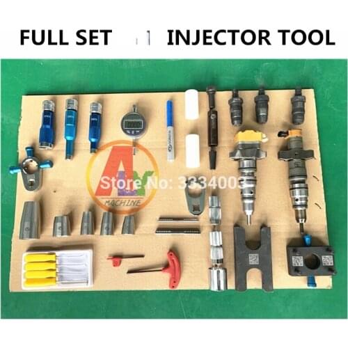 Full set CAT C7C9 3126 common rail injector disassemble tools, measuring tools, C7C9 seal ring tools