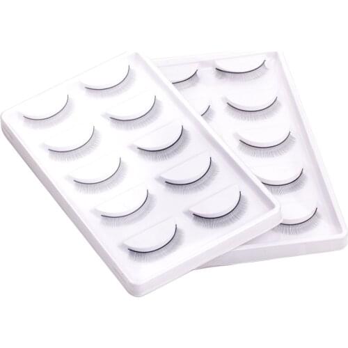 5 Pairs/Set Practice Eyelash Handmade Traning False Eyelashes for Beginners Teaching Graft Individual Extensions
