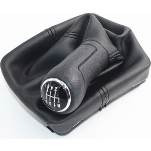 5 Speed and 6 Speed Car Gear Shift Knob Shifter Lever Stick Gaiter Boot Cover for VW for POLO MK4 9N 9N2 2002-2009