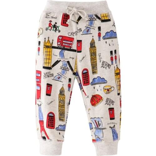 Jumping meters Boys Trousers Pants 2019 New Arrival Children Sweatpants for Autumn Spring Baby Long Pants Loose Boys Girls Pants