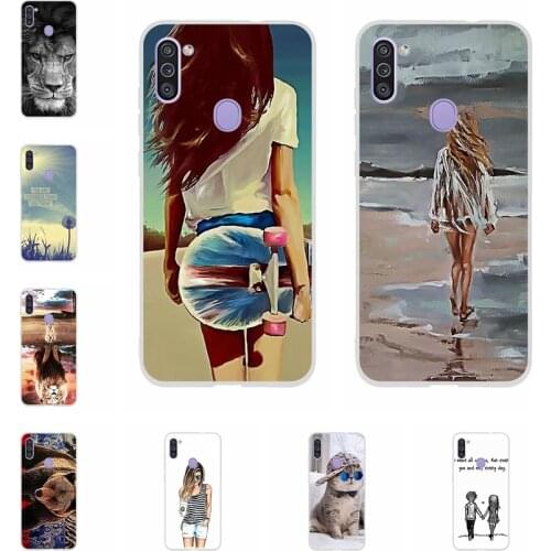 Silicone Cover For Samsung Galaxy M11 Case M115 M115F Case 6.4" TPU Phone case For Samsung M11 M115 M115F Fundas Coque