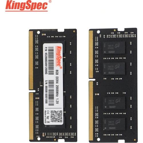 Top KingSpec Memoria Ram Ddr4 4GB 8GB 16GB 2400MHz 2666MHz for Laptop Notebook Computer Accessorie DDR4 1.2V Laptop For Intel