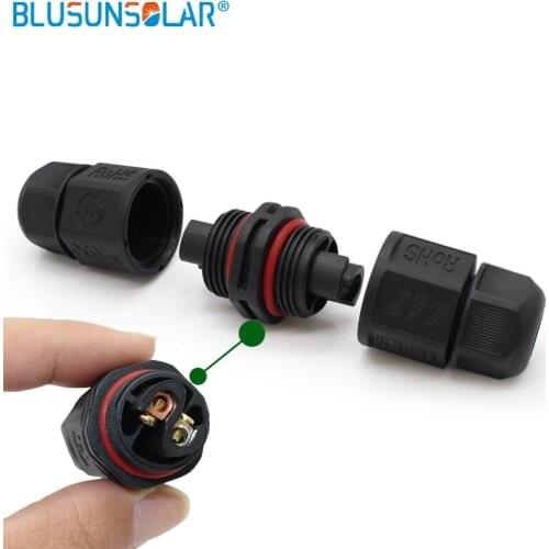 TUV Rhos Standard 5pec lot IP67 Screw Waterproof Connector 2pin/3 pin L20 250V 20A automotive wire connector terminals