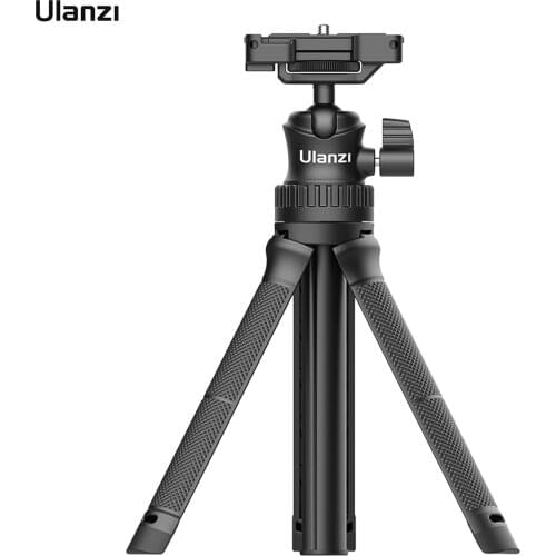 Ulanzi MT-34 Extendable Selfie Stick Tripod Handheld Photography Desktop Tripod Stand 1/4" Screw for Vlog Selfie Live Streaming