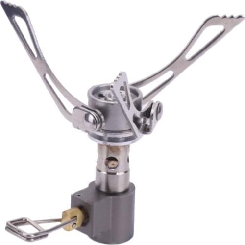 Outdoor Gas Stove Camping Gas Burner Portable Mini Titanium Stove Survival Furnace Pocket Picnic Gas Cooker 3000W 45g 1