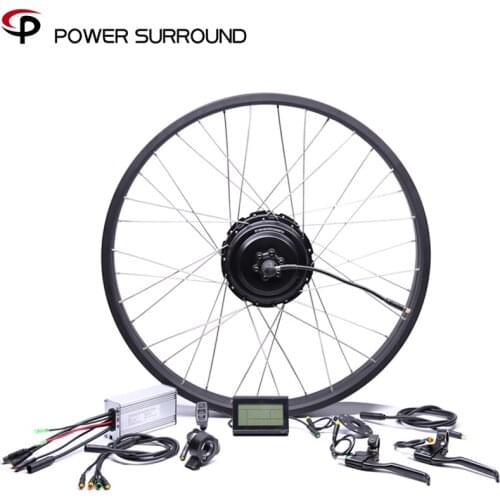 Waterproof Eletrica 48v500w Fat Rear Brushless Hub Motor Snow Conversion 20'' 26''electric Wheel kit