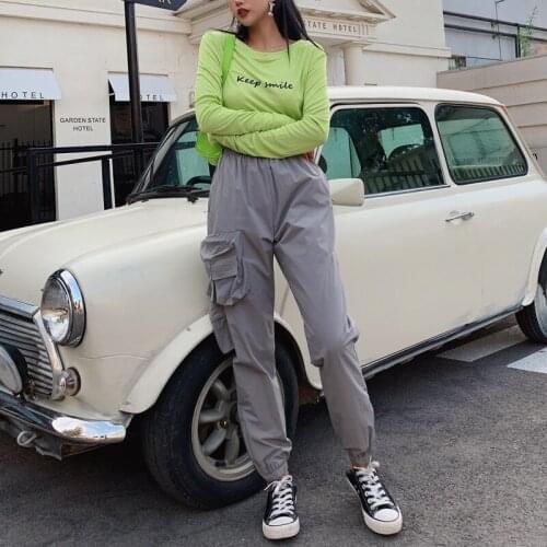 Women Utility Track Pant With Side Combat Pockets A054