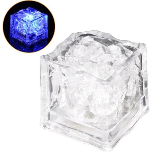 1pcs LED Ice Cubes Glowing Party Ball Flash Light Luminous Neon Wedding Festival Christmas Bar Wine Glass Decoration Supplies