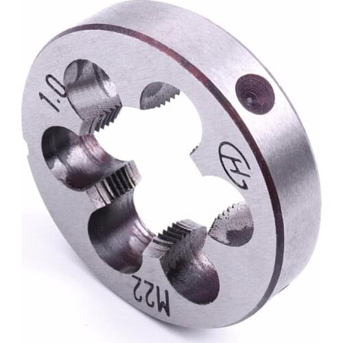1PCS Top Quality Metric Right hand Die Brand New M22x1 Round Die for installing in DIE Wrench Inside diameter 1mm Hot Sale
