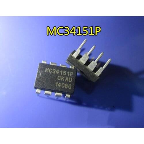 10pcs/lot DIP MC34151 MC34151P DIP-8 package bridge driver IC MOSFET Driver In Stock
