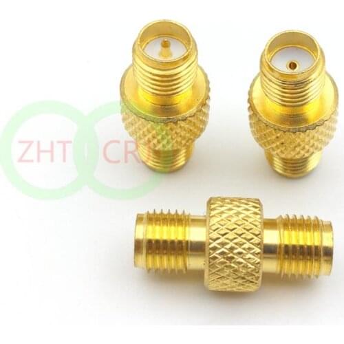 100pcs copper RF coaxial adapter SMA female to RP SMA Jack female connector adapter
