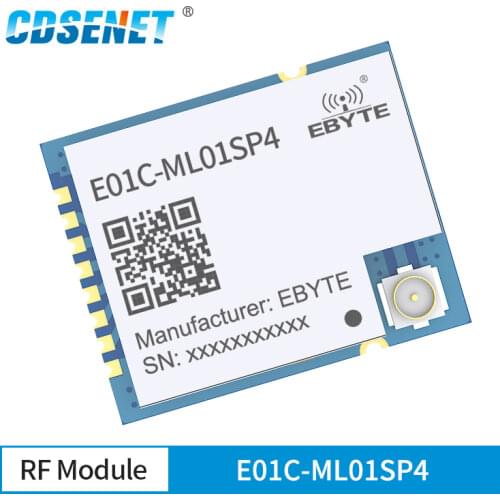 E01C-ML01SP4 2.4GHz 20dBm Wireless Module Cost-effective RF Module Compatible with nRF24L001+ SPI Interface IPEX Antenna