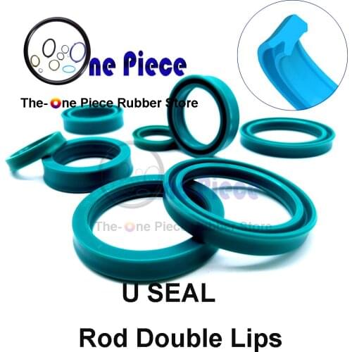 20pcs a lot UR ID=105-115 mm Double lips U seal Hydraulic cylinder Rod U-ring type BS Polyurethane PU Rubber ROD SEAL with a lip