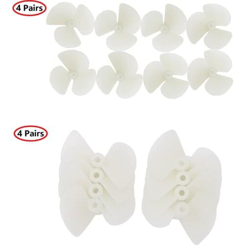4 Pairs 2mm Motor Shaft Propeller Three-bladed CW CCW Full/Half Immersion Paddle DIY RC Model Boat Accessories Gadgets Propeller