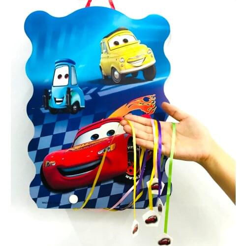 40*30cm KIDS Lightning Mcqueen Pinata Cartoon Party Supplies Kids Disposable Plastic Childrens Birthday Boys Party Favors