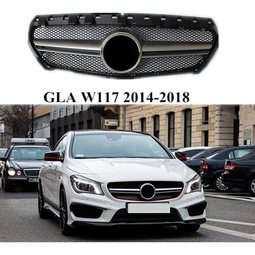 1 Piece AGM Style Front Auto Grille For M-mercedes CLA Class W117 CLA200 CLA 220 CLA250 CLA260 CLA300 2014-2018 Car Accessories