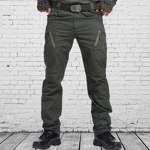 Cargo Pants Jogging Pants Multi-Pocket Skin Friendly Cotton Blend Water Resistant Long Pants for Outdoor Mens Sports Sweatpants