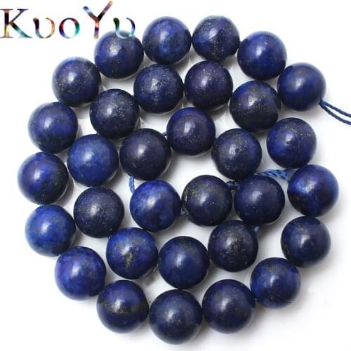 Natural Lapis Lazuli Stone Beads Round Loose Bead For Jewelry Making 15" Strand 4/6/8/10/12mm DIY Bracelet Necklace Wholesale