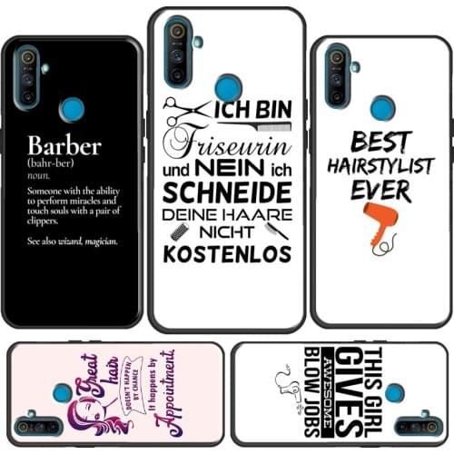 Hairstylist Salon Quotes For OPPO Realme 8 Pro Q3 6 7 C3 C11 GT Neo Case For OnePlus 8T 9 Pro 8 Pro Nord 9R Coque