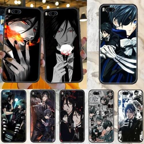 Black Butler Anime Phone case For Xiaomi Mi Max Note 3 A2 A3 8 9 9T 10 Lite Pro Ultra black silicone prime painting cover tpu
